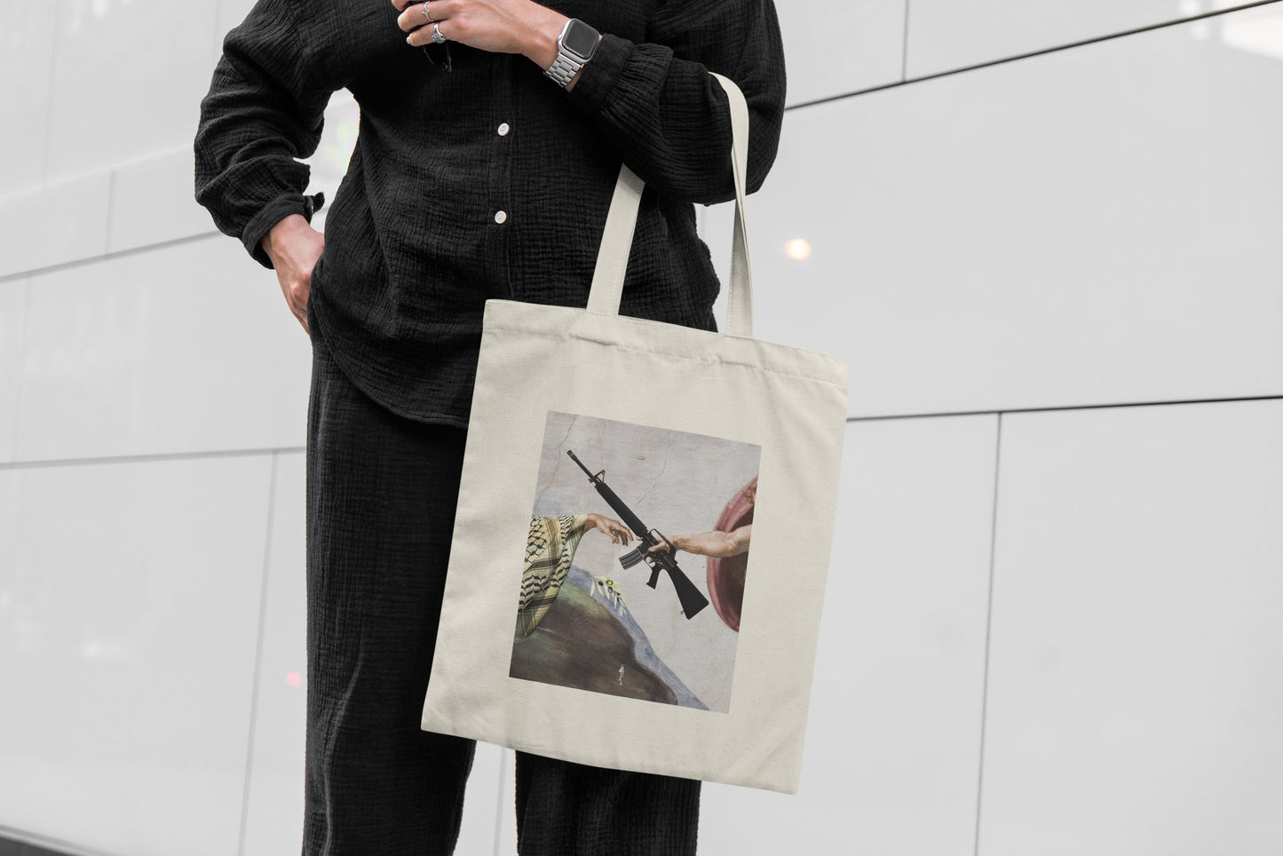 May the green olive branch fall Tote bag