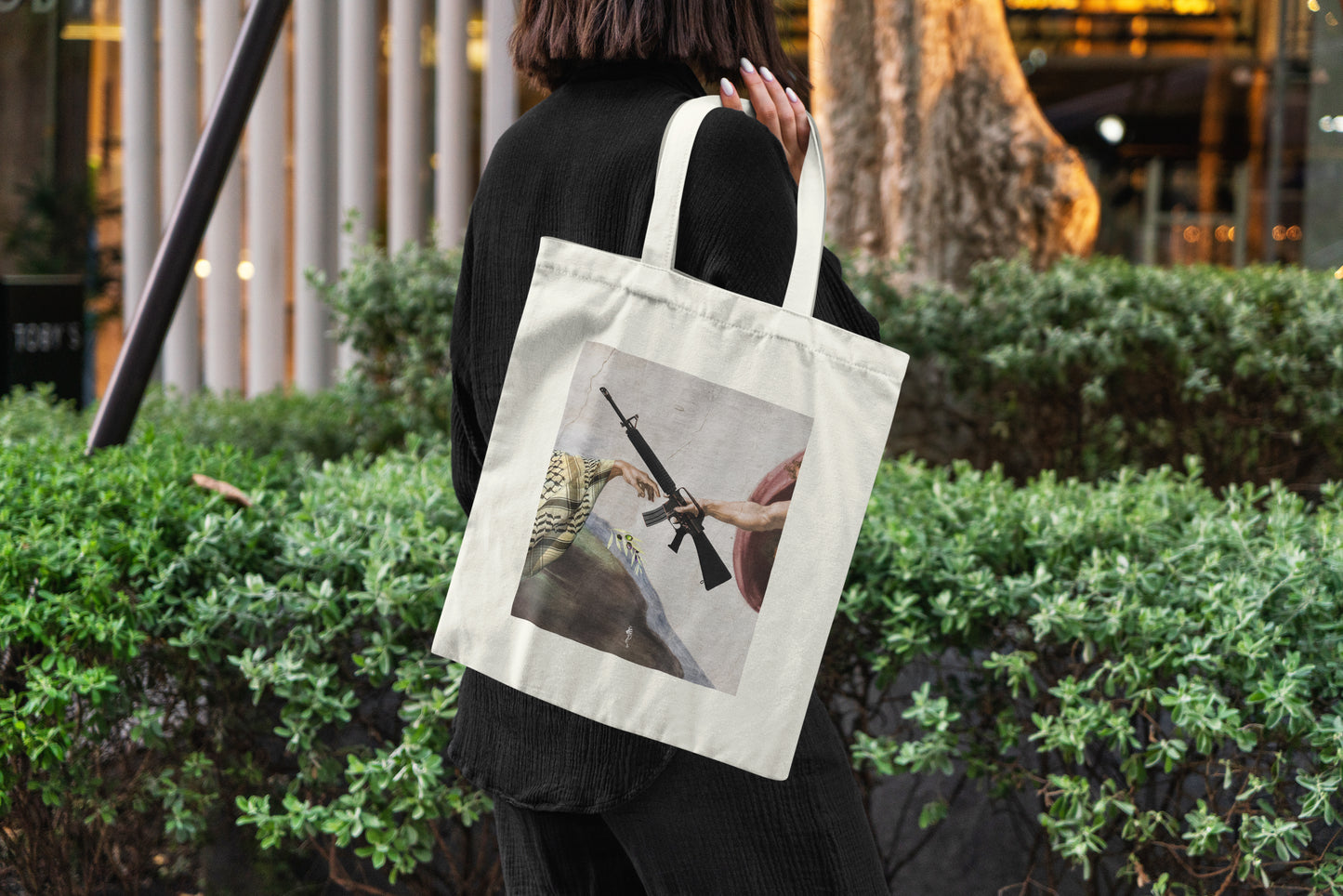 May the green olive branch fall Tote bag